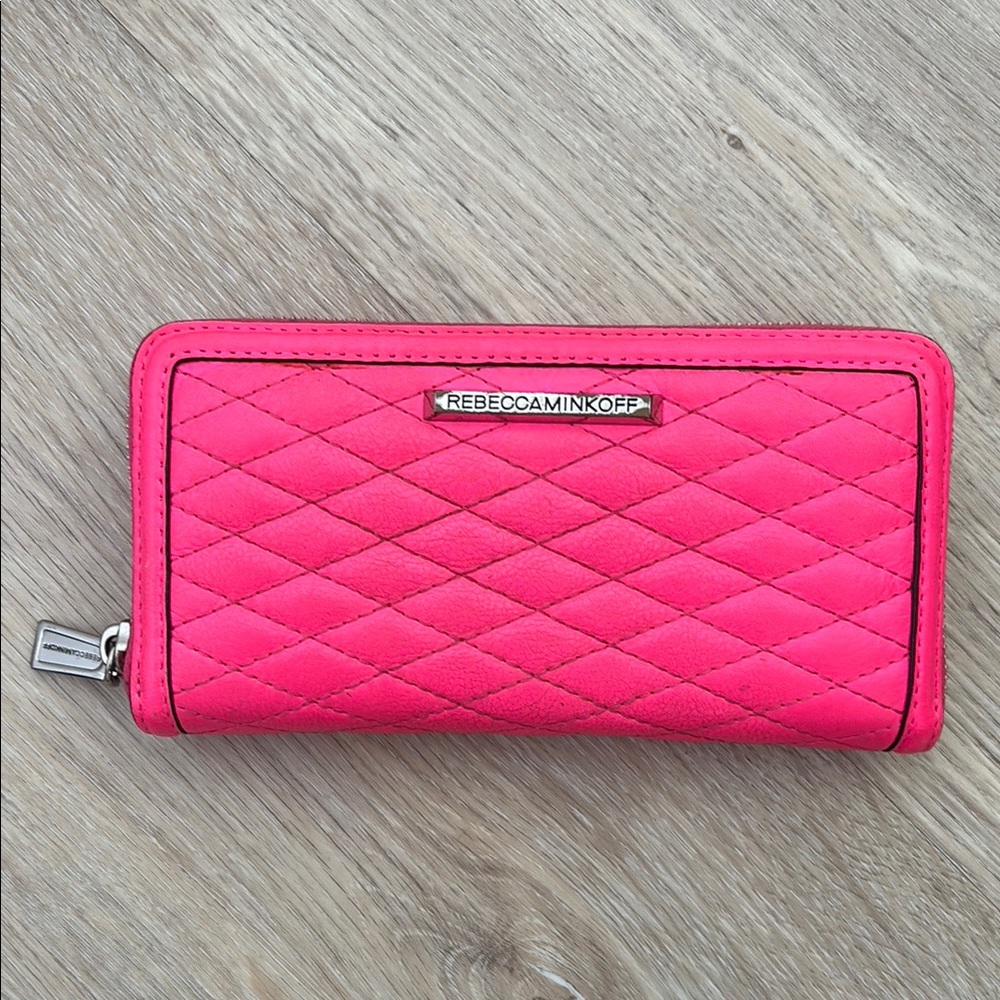 Rebecca Minkoff Pink Quilted Wallet